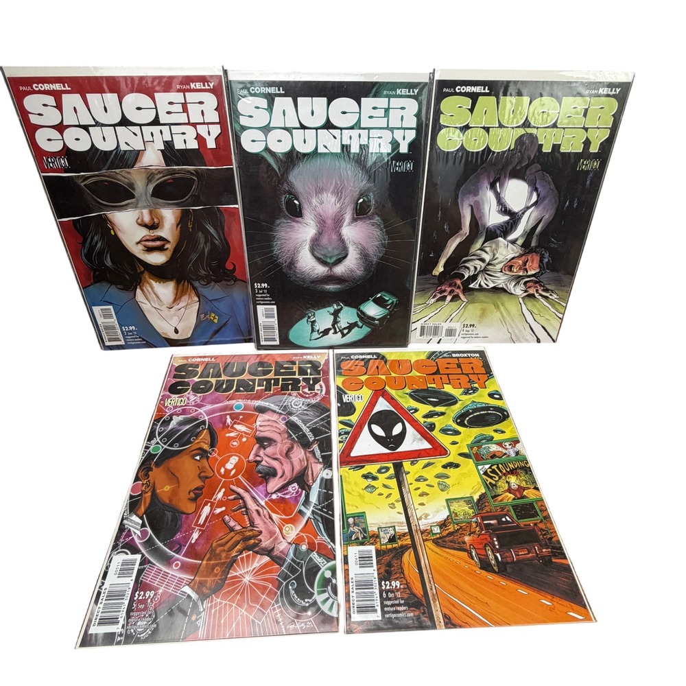 Vertigo Saucer Country Comic Lot 2-6 Mixed Color Sci-Fi Paul Cornell 2012 Vtg